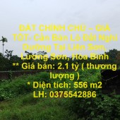 ĐẤT CHÍNH CHỦ – GIÁ TỐT- Cần Bán Lô Đất Nghỉ Dưỡng Tại Liên Sơn, Lương Sơn, Hòa Bình